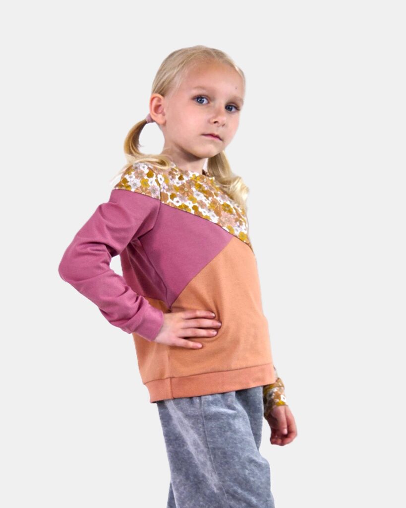 ColorBlock Sweatshirt PDF-Mønster