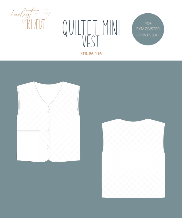 Quiltet Mini Vest - Billede 16